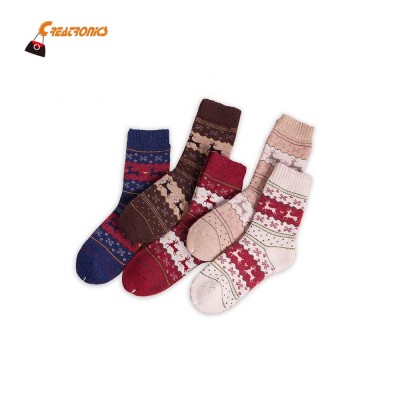 Ethnic Style Cute Women Cotton Compression Christmas Socks